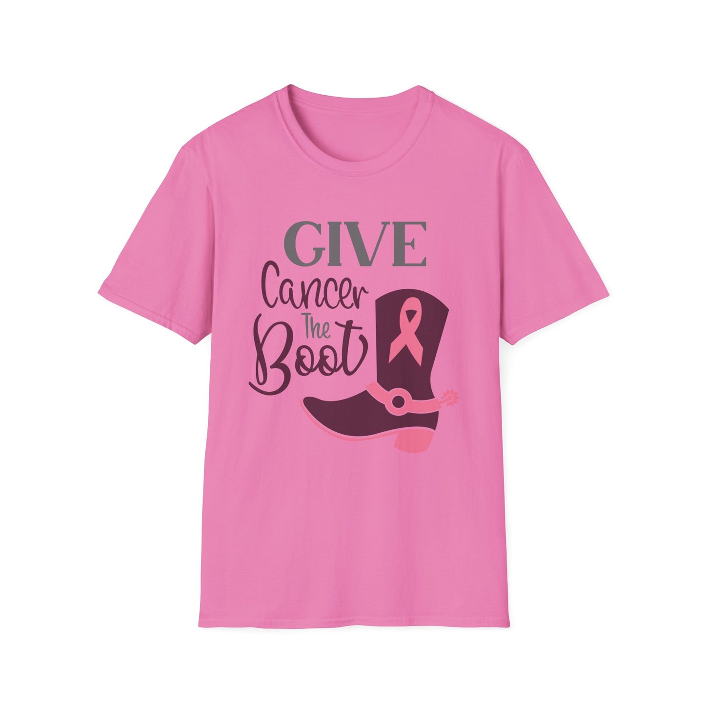 Give Cancer the Boot Softstyle T-Shirt