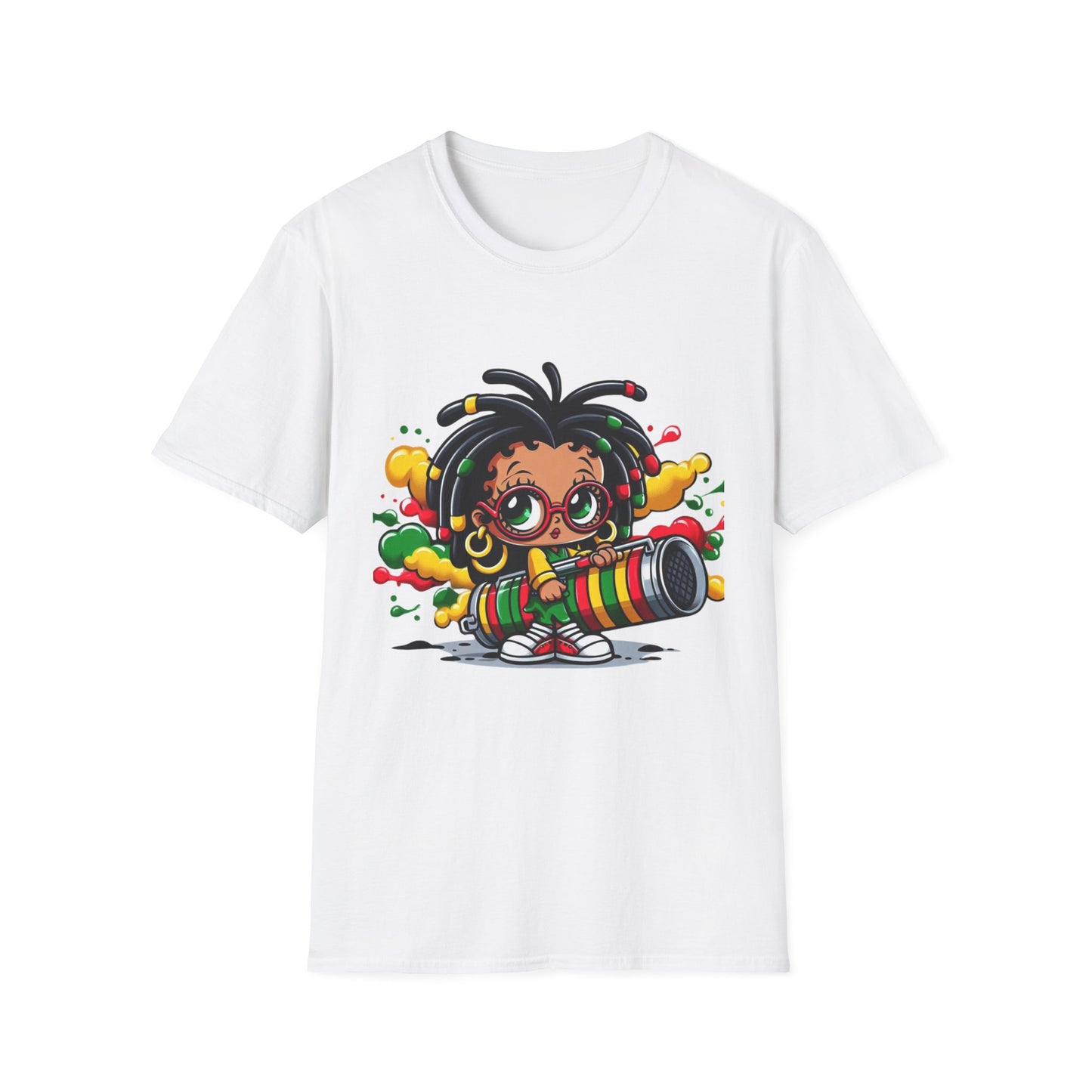 Boombox Betty Softstyle T-Shirt