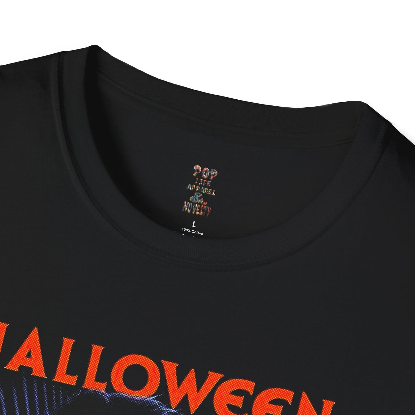 Retro Halloween Movie Promo Unisex Softstyle T-Shirt