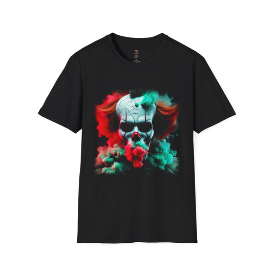 Horror Smoke Pennywise #2 Unisex Softstyle T-Shirt