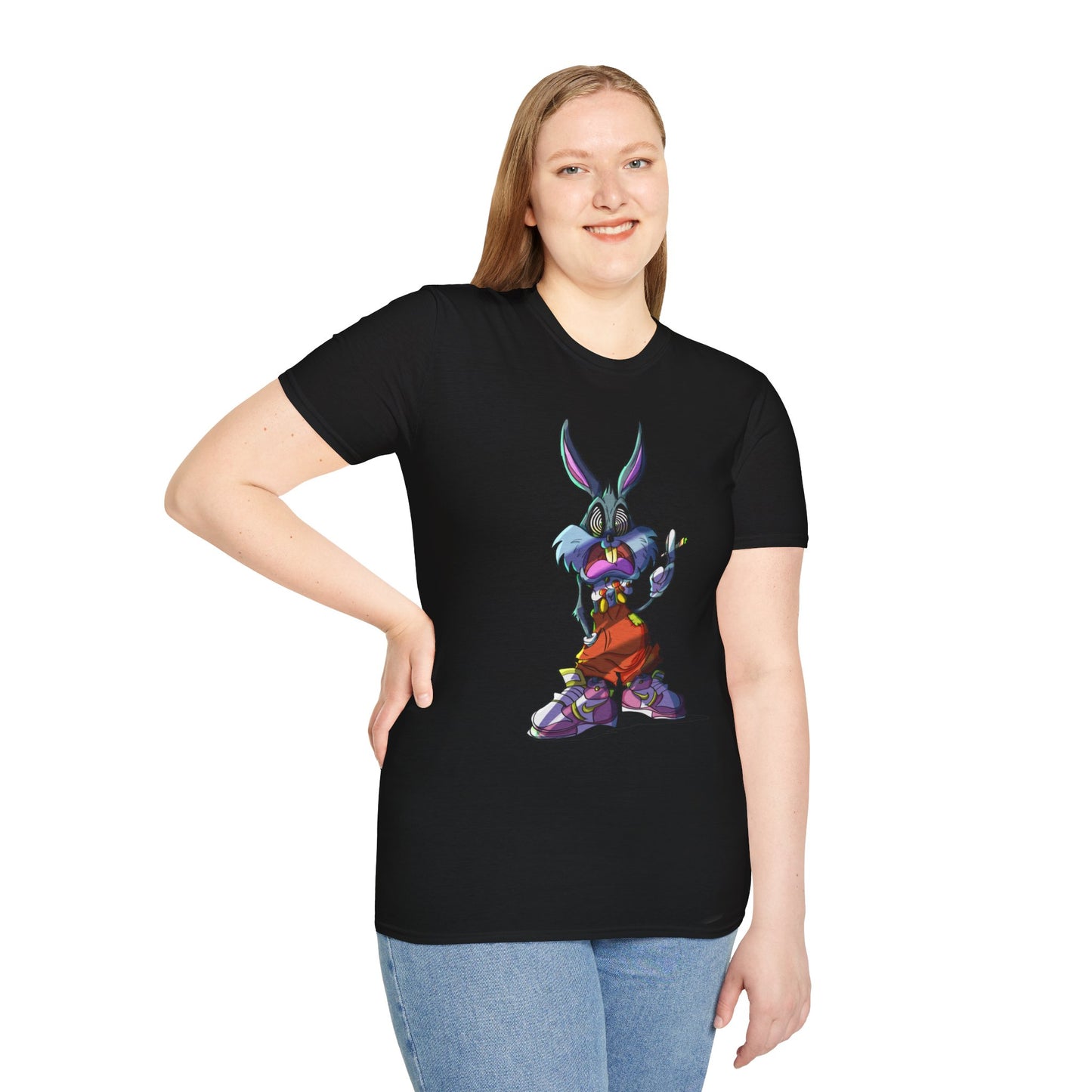 Crazy Bunny Unisex Softstyle T-Shirt