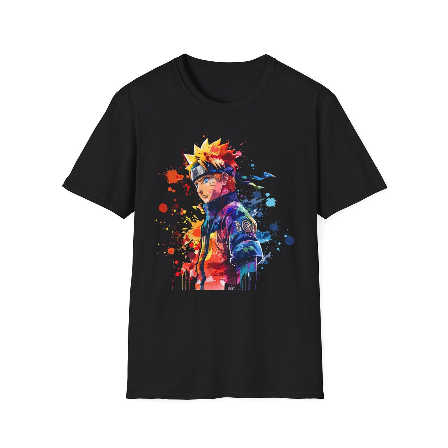 Naruto Profile Watercolor Softstyle T-Shirt