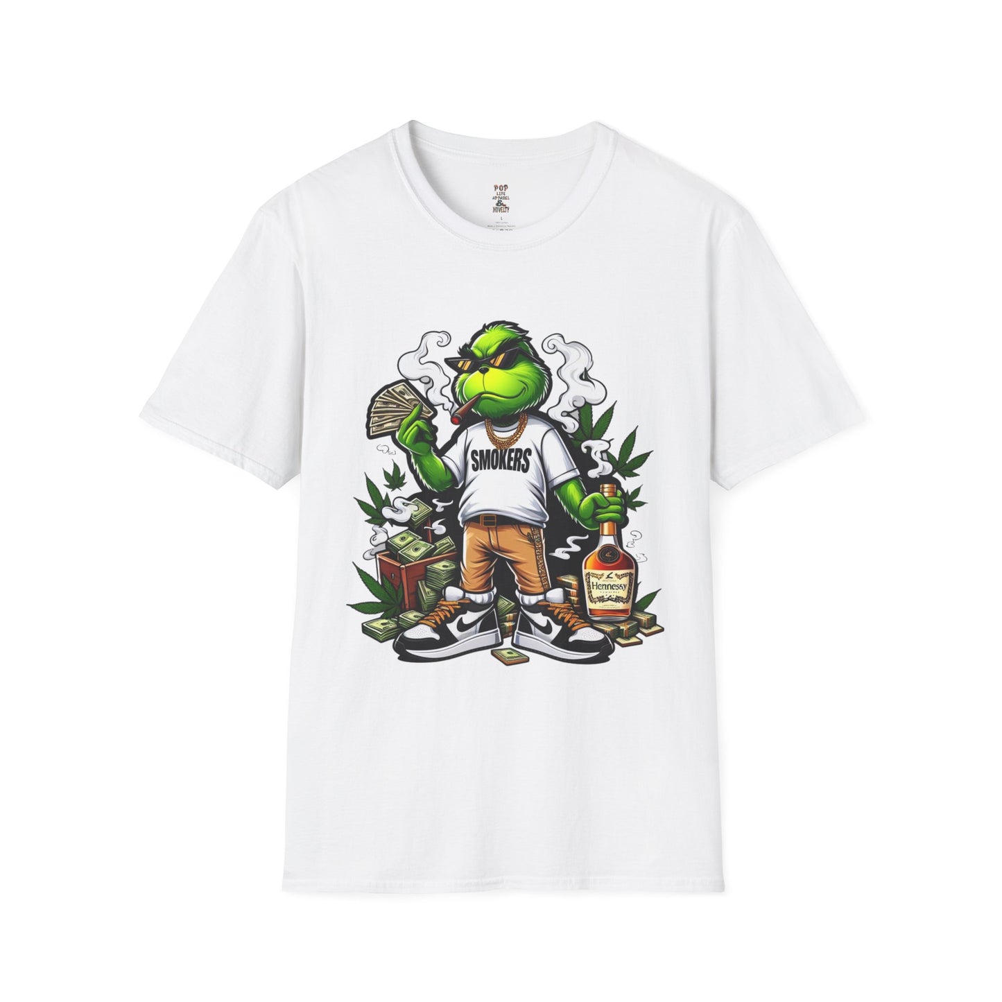 Smokers Grinch Softstyle T-Shirt