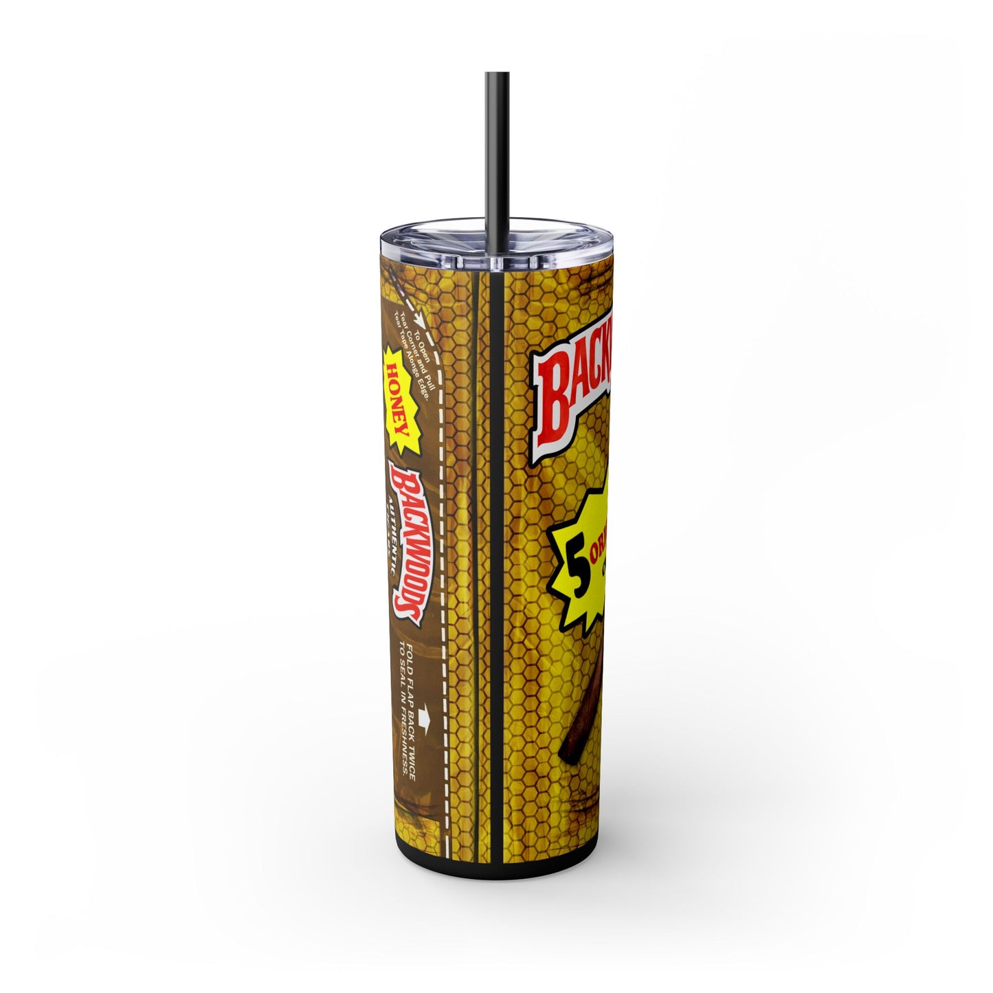 Gold Backwoods Tumbler with Straw, 20oz