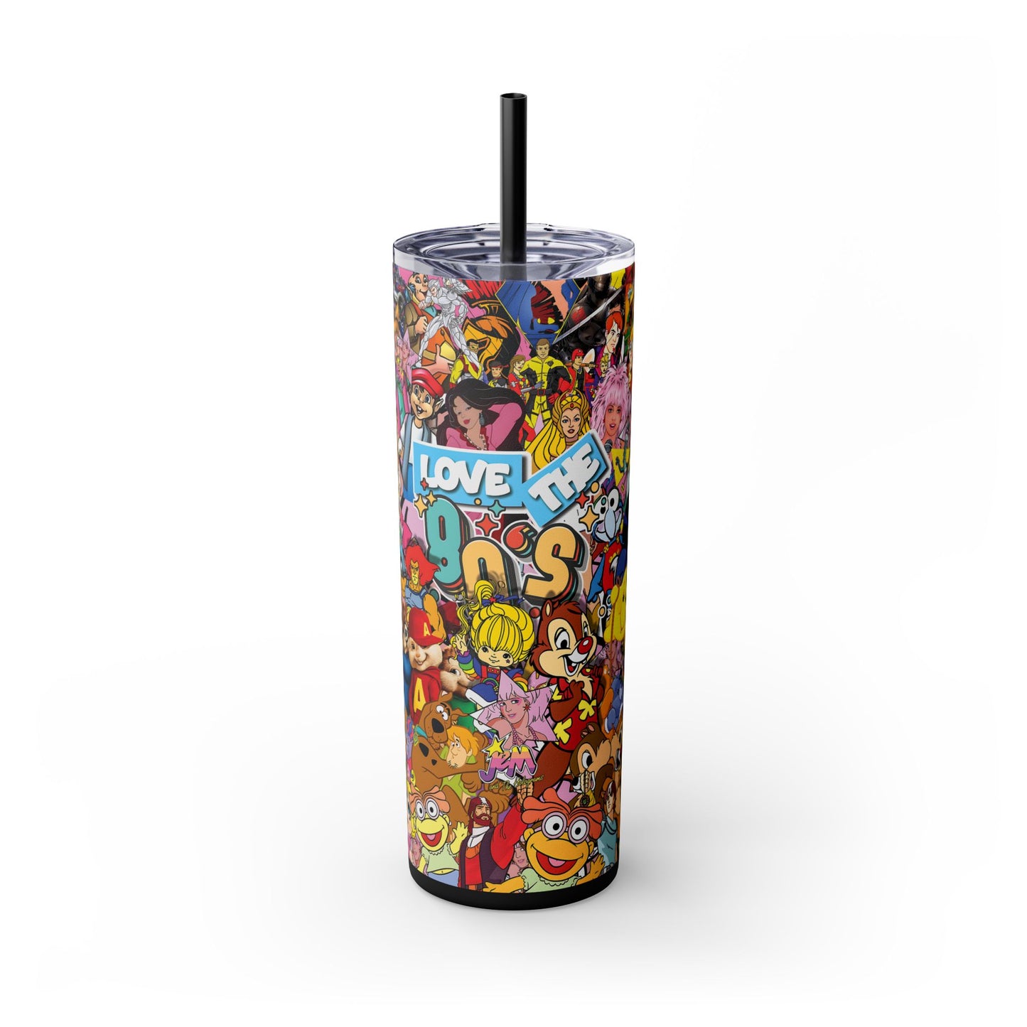 I Love the 90's Tumbler with Straw, 20oz