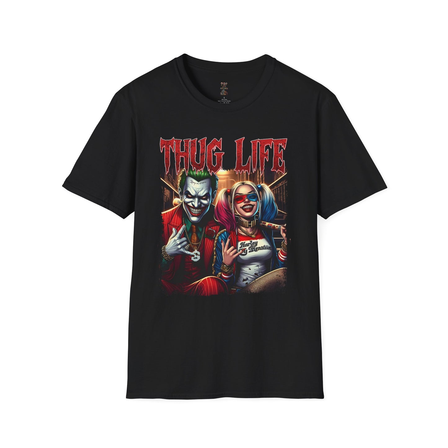 Joker & Harley Quinn Thug Life Unisex Softstyle T-Shirt