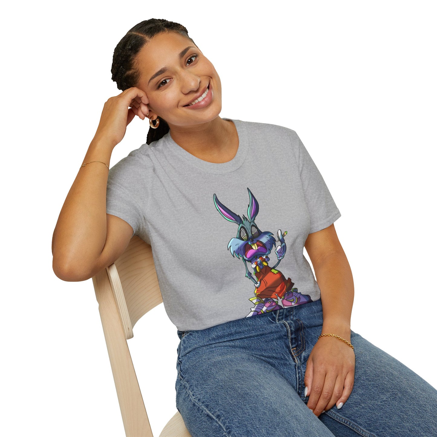 Crazy Bunny Unisex Softstyle T-Shirt