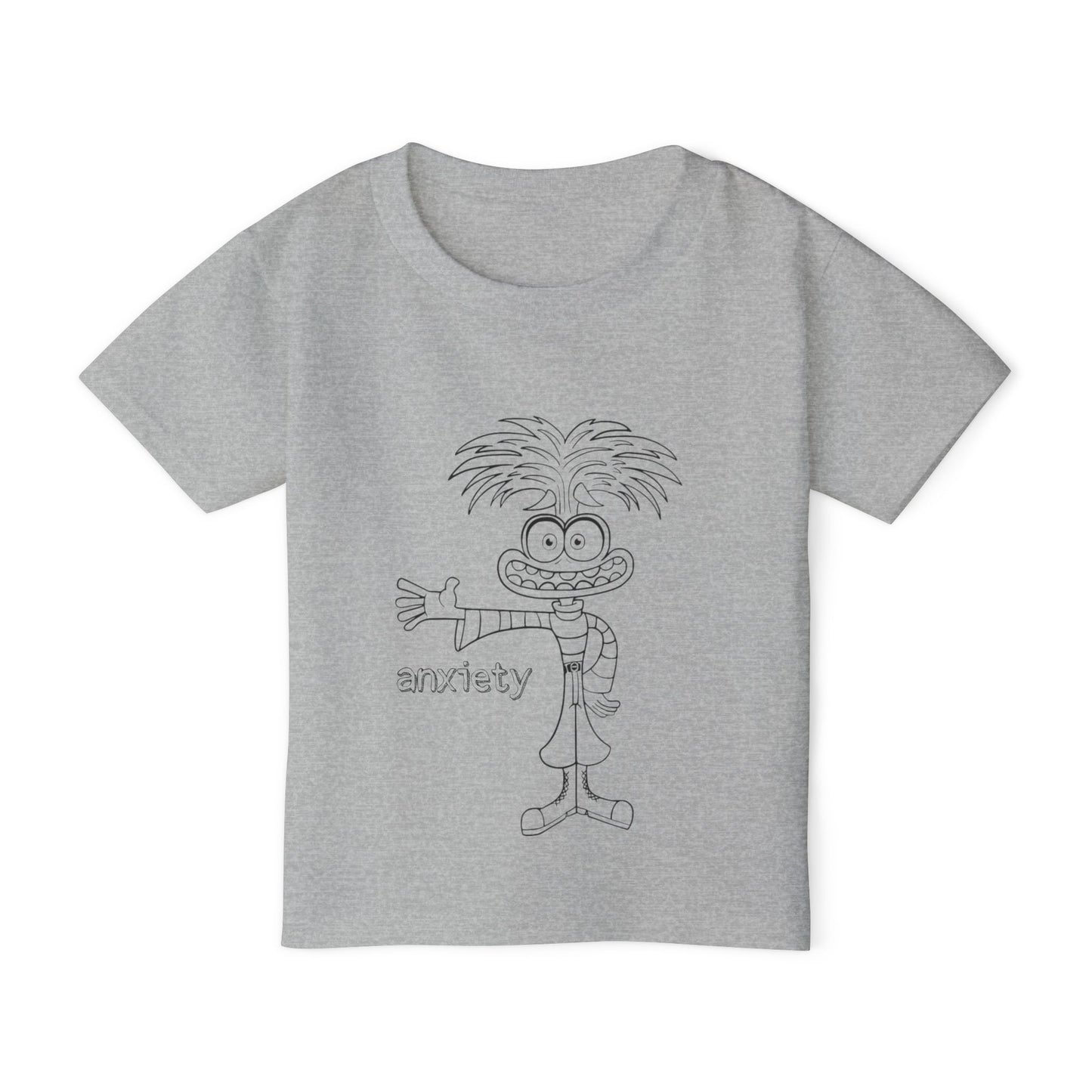 Anxiety Coloring Shirt Heavy Cotton™ Toddler T-shirt