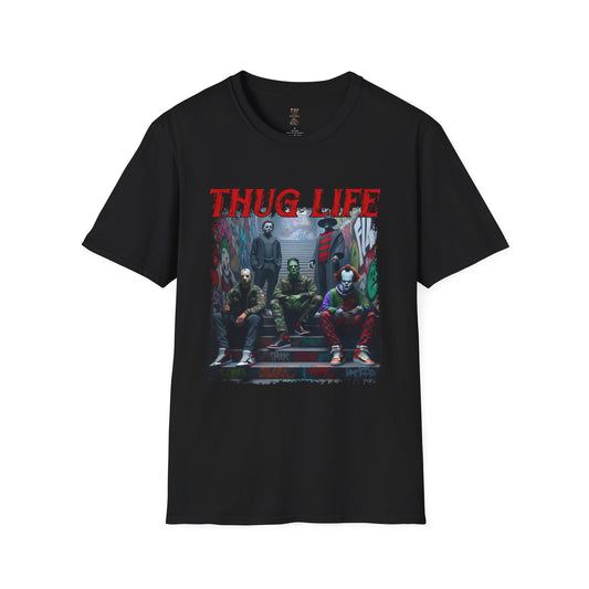 Thug Life Horror Monster Crew Unisex Softstyle T-Shirt