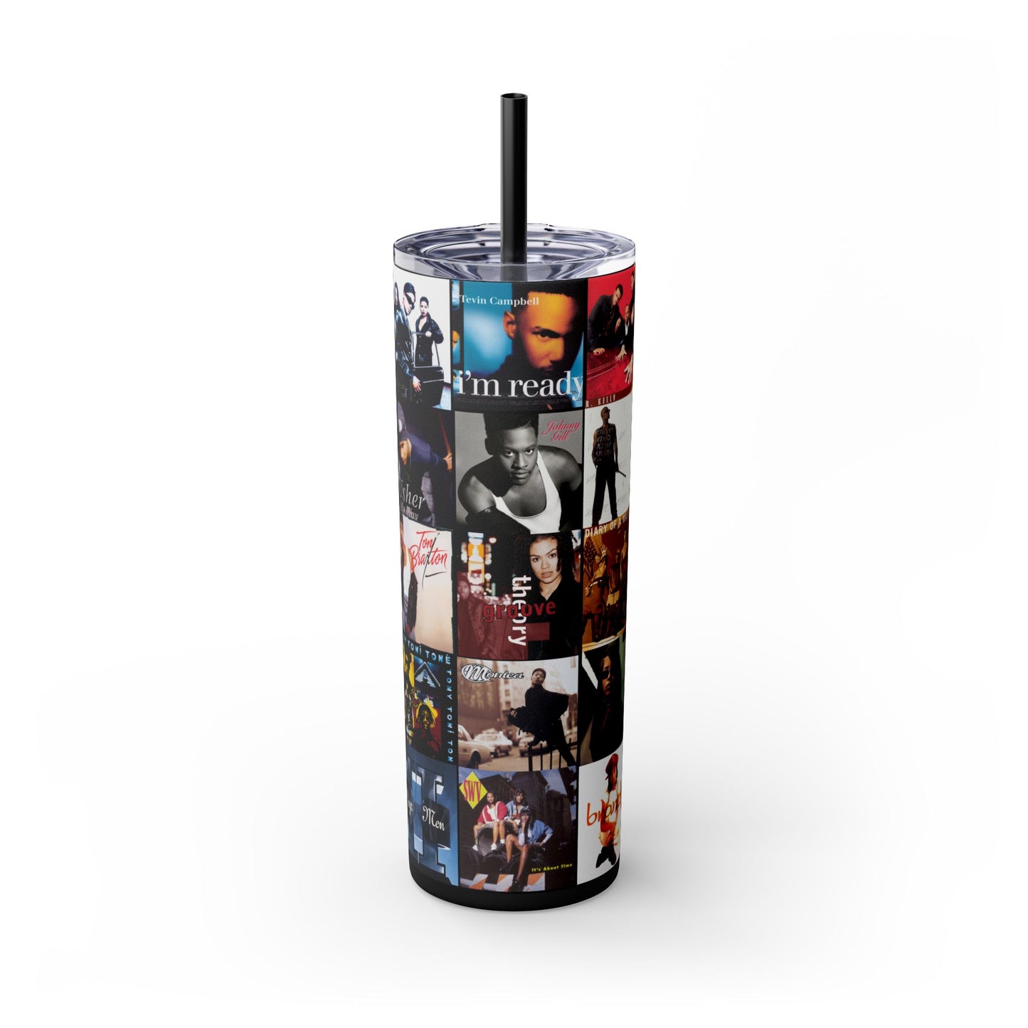 90's R&B Tumbler with Straw, 20oz