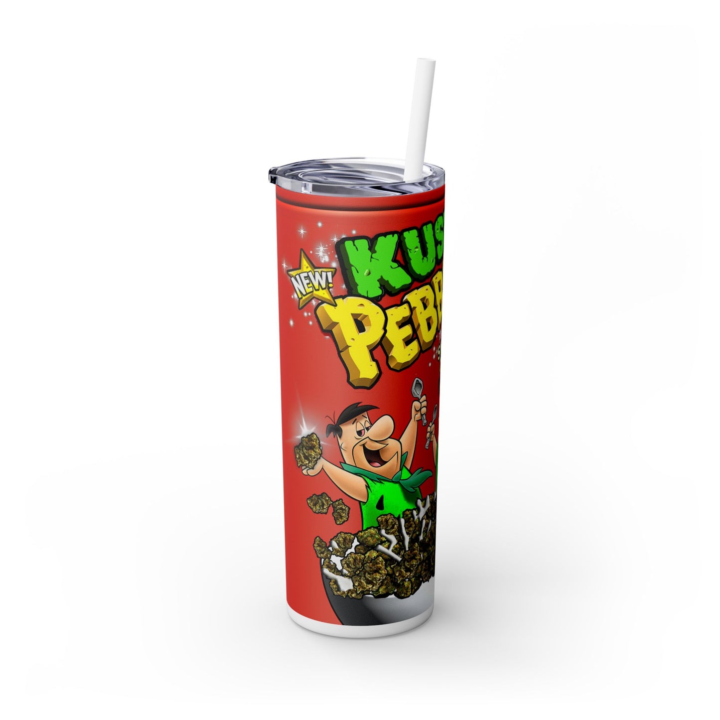 Kushy Pebbles Tumbler with Straw, 20oz