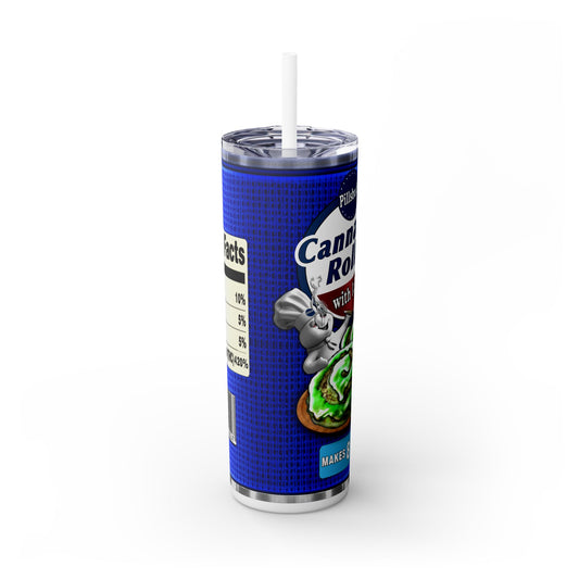 Cannabis Rolls Tumbler with Straw, 20oz