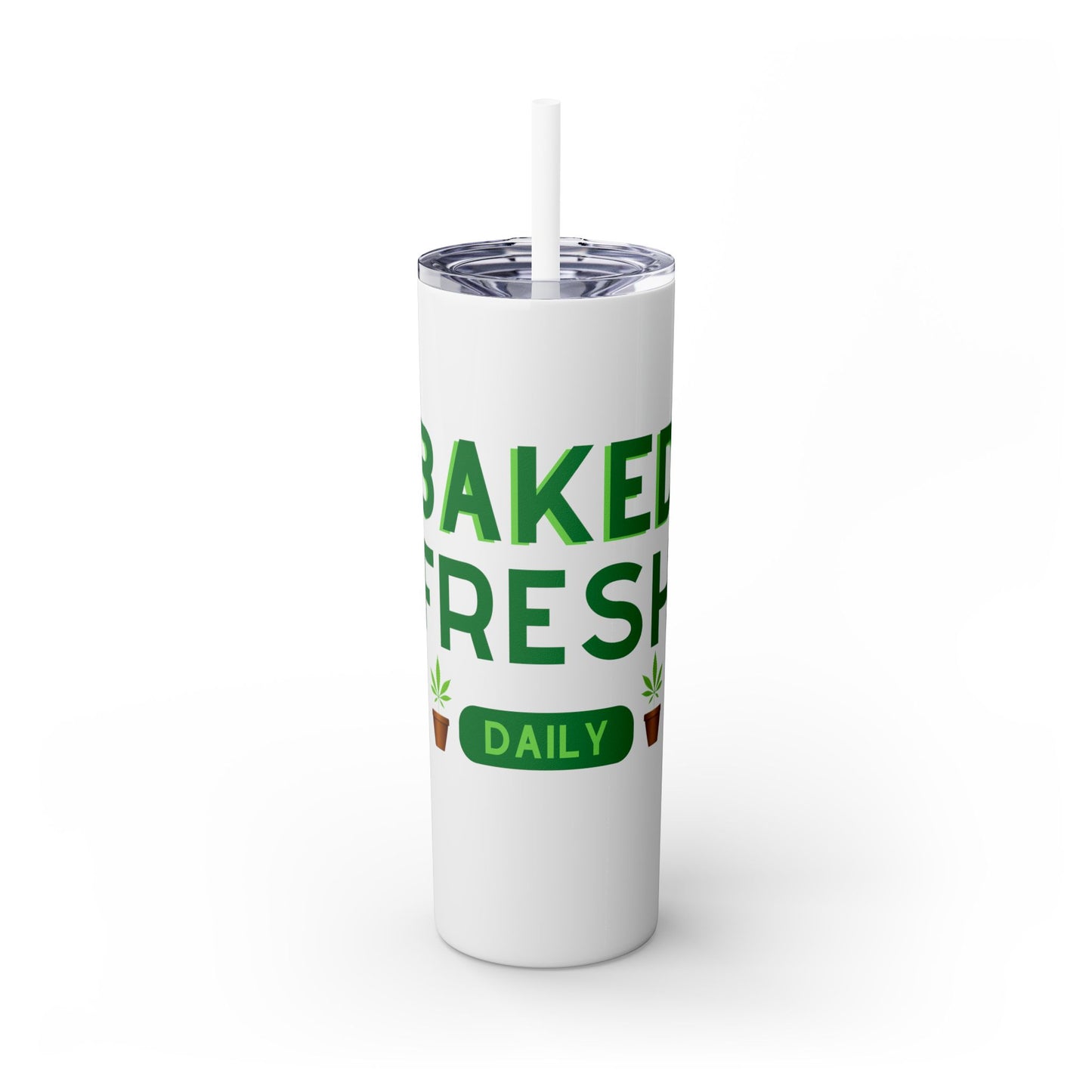 Baked Fresh Daily Tumbler with Straw, 20oz