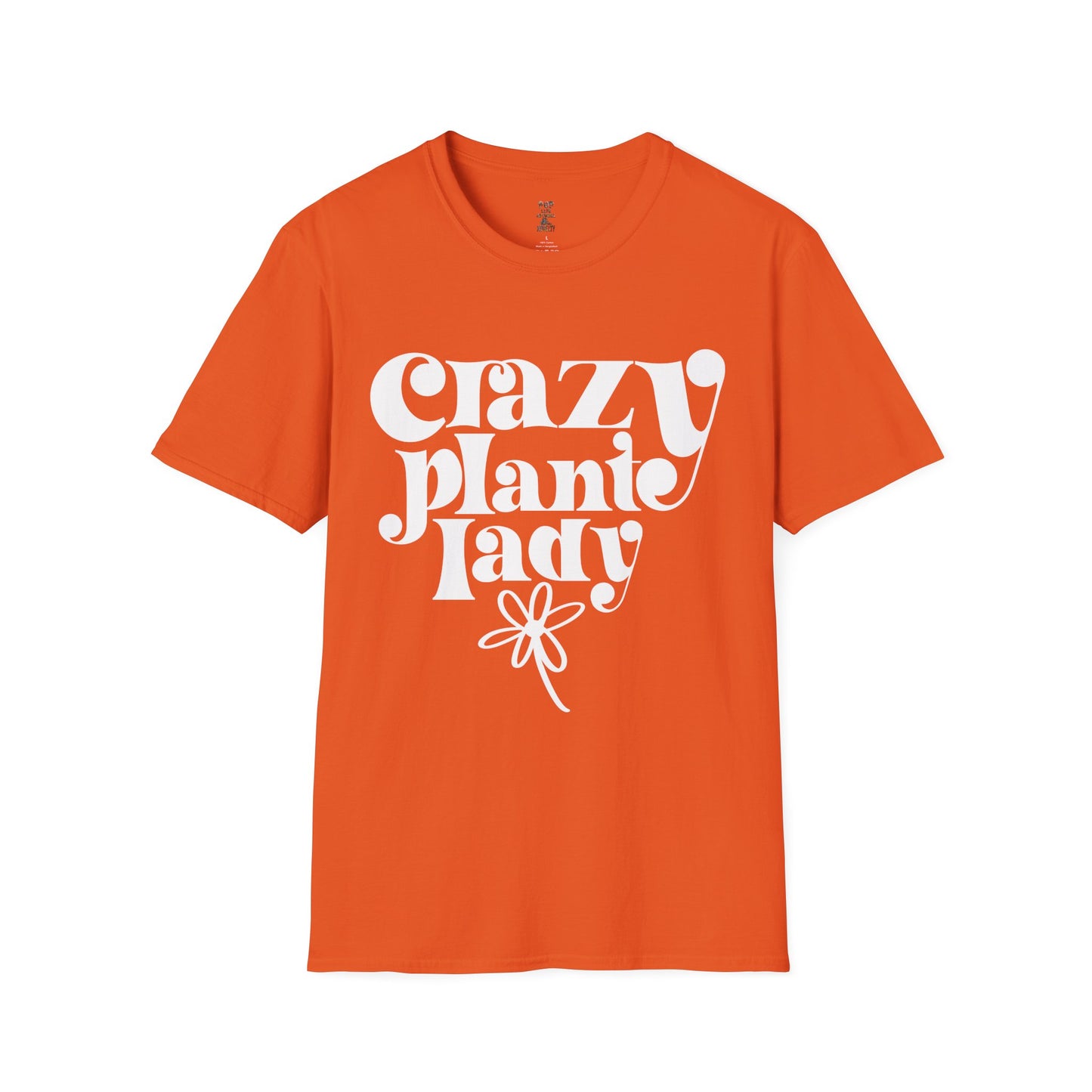 Crazy Plant Lady White Unisex Softstyle T-Shirt