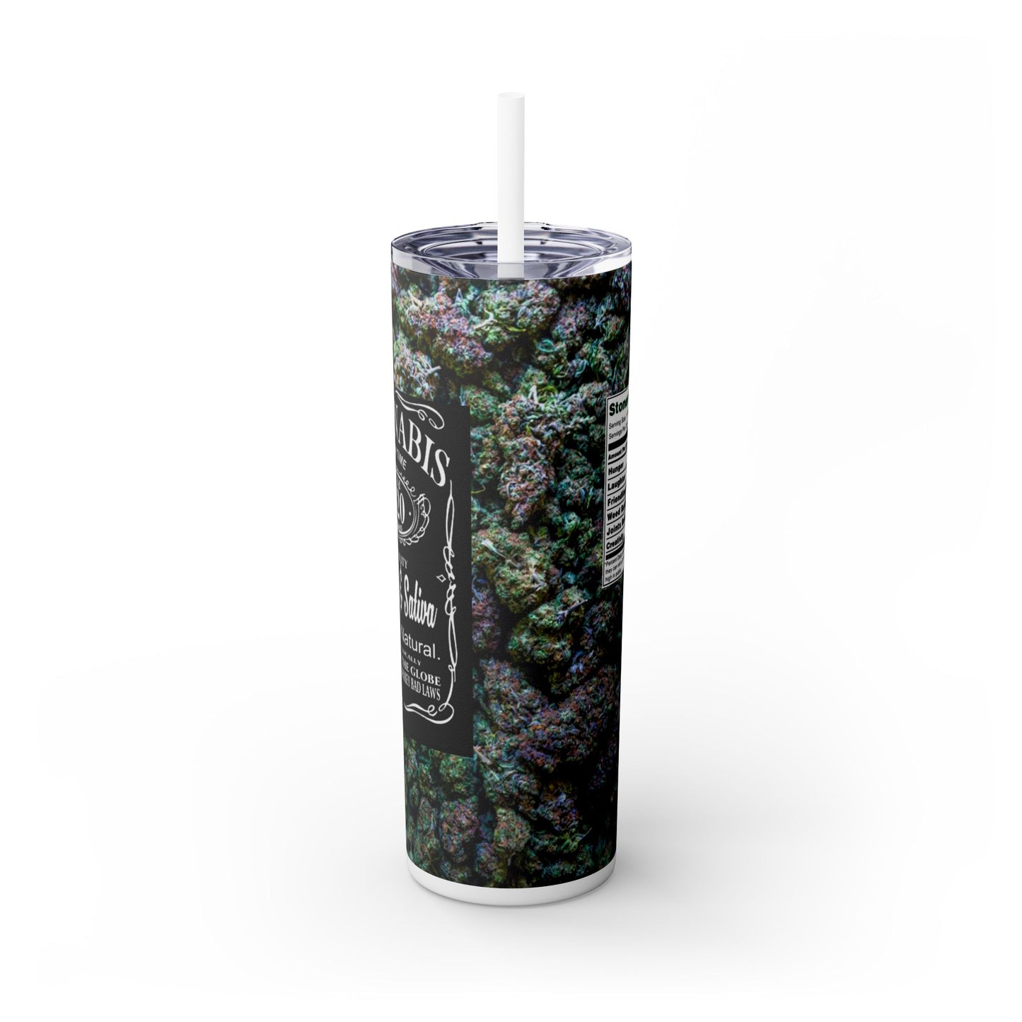 Cannabis High Time Tumbler with Straw, 20oz