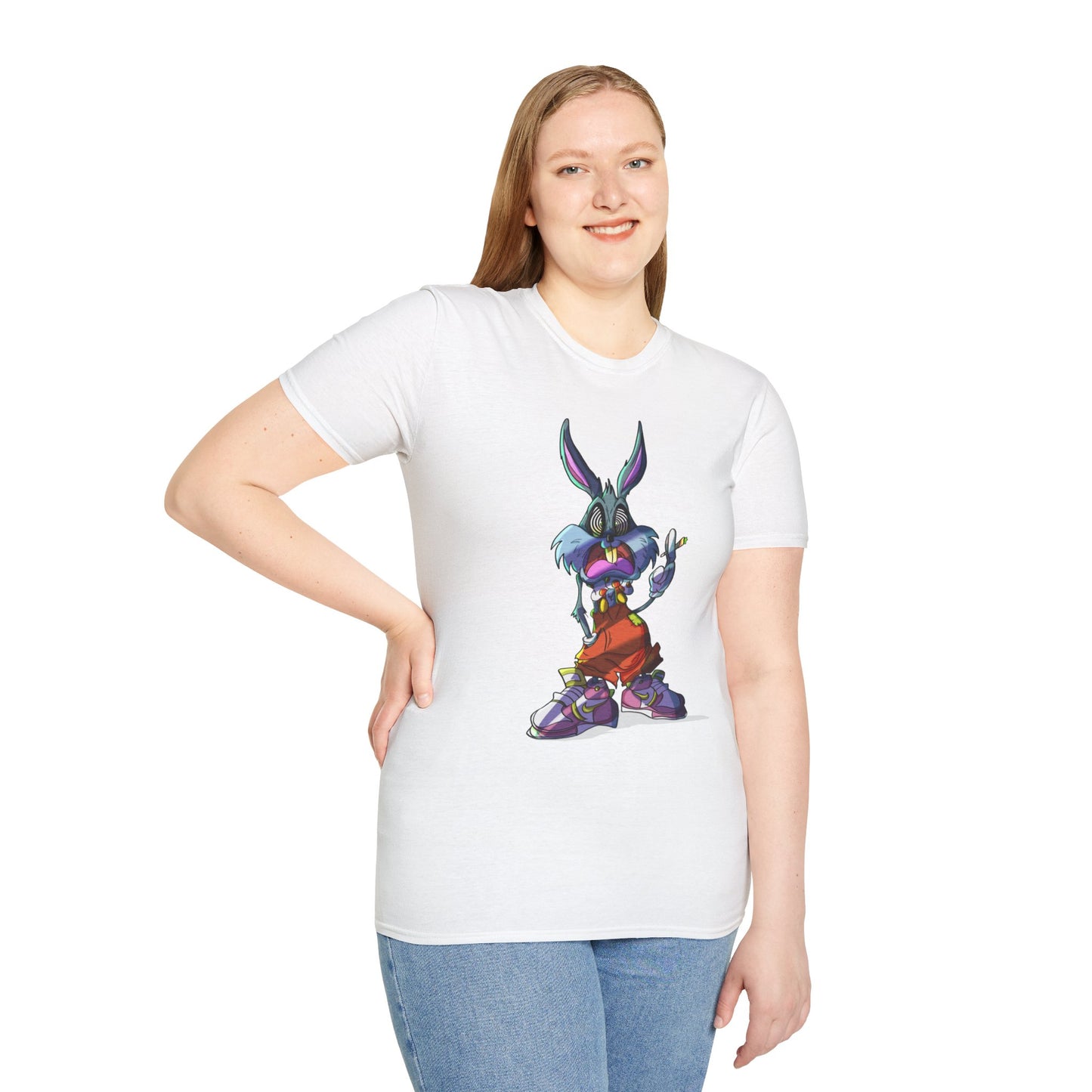 Crazy Bunny Unisex Softstyle T-Shirt