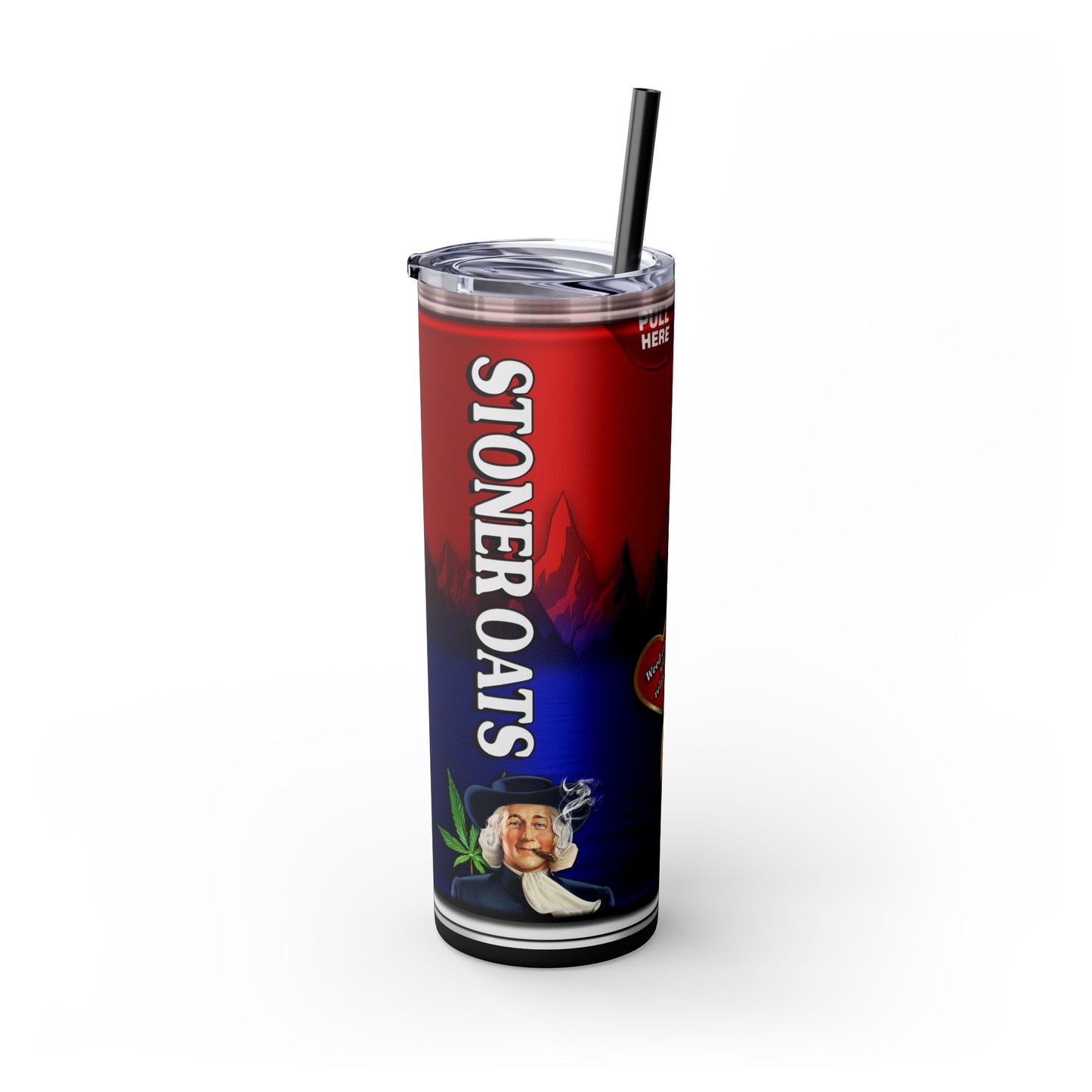 Stoner Oats Tumbler with Straw, 20oz