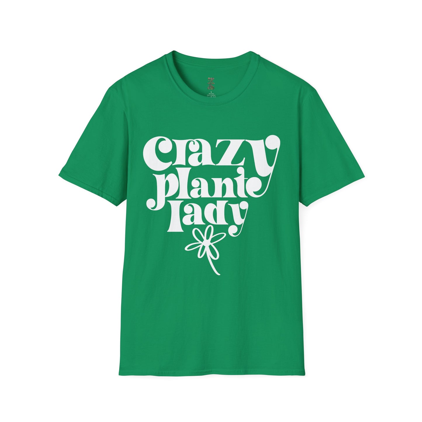 Crazy Plant Lady White Unisex Softstyle T-Shirt