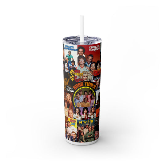 I Love the 70's Tumbler with Straw, 20oz