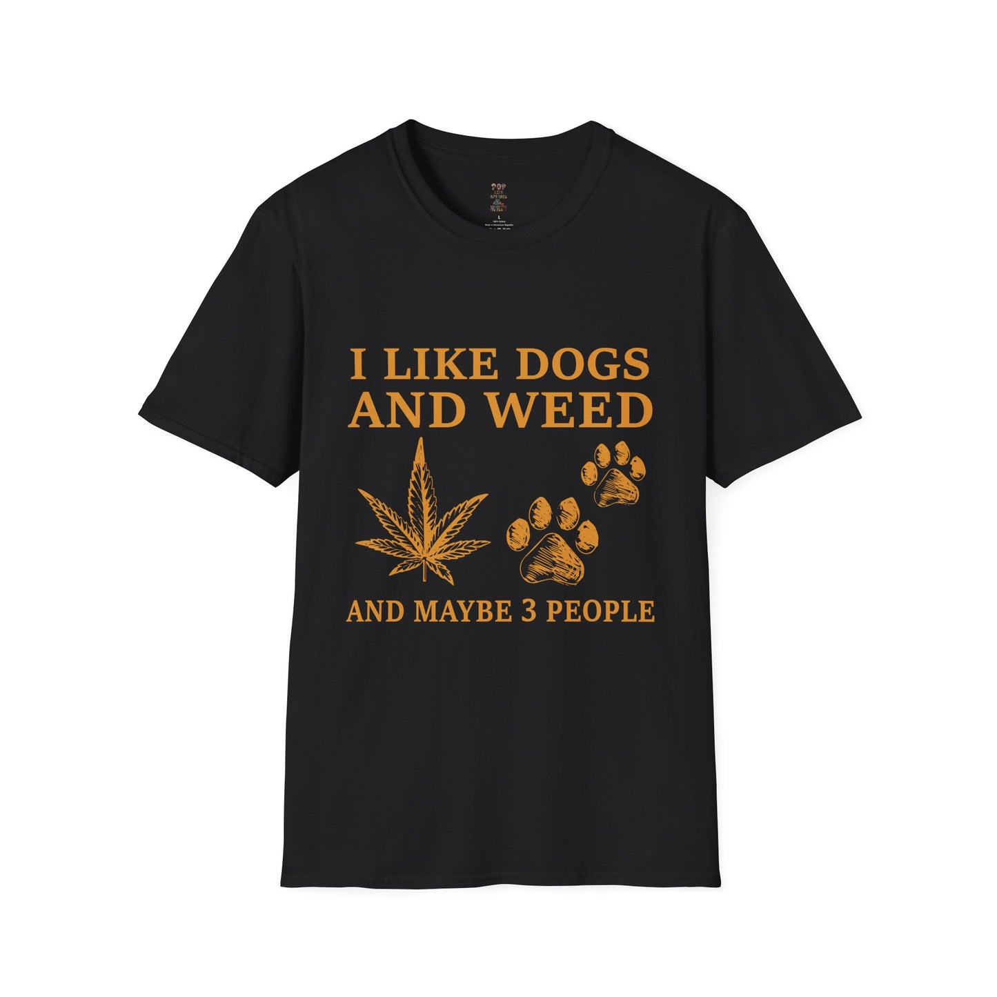 I Like Dogs and Weed Unisex Softstyle T-Shirt