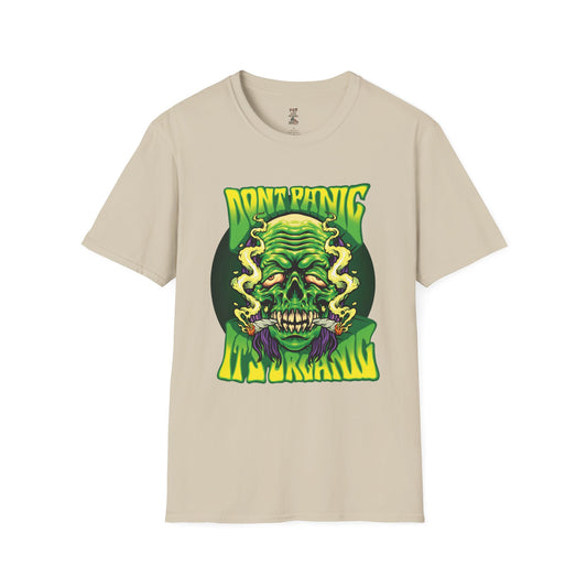 Don't Panic it's Organic Unisex Softstyle T-Shirt