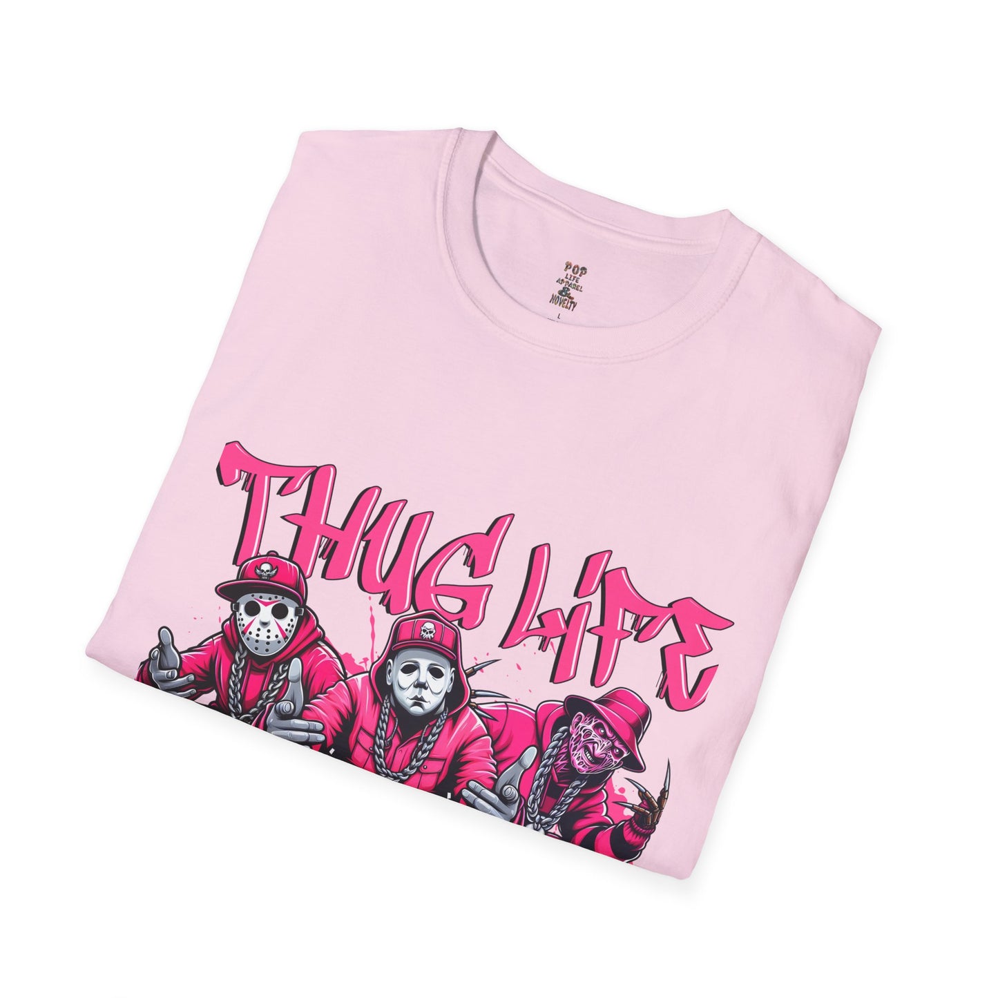 Pink Thug Life Unisex Softstyle T-Shirt