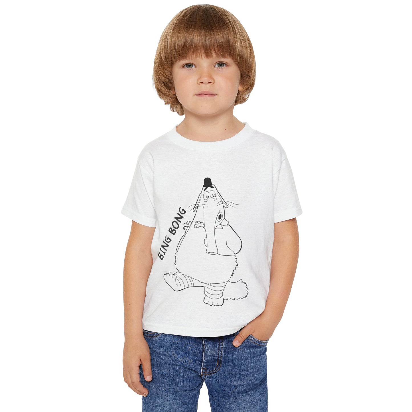 Bing Bong Coloring Shirt Heavy Cotton™ Toddler T-shirt