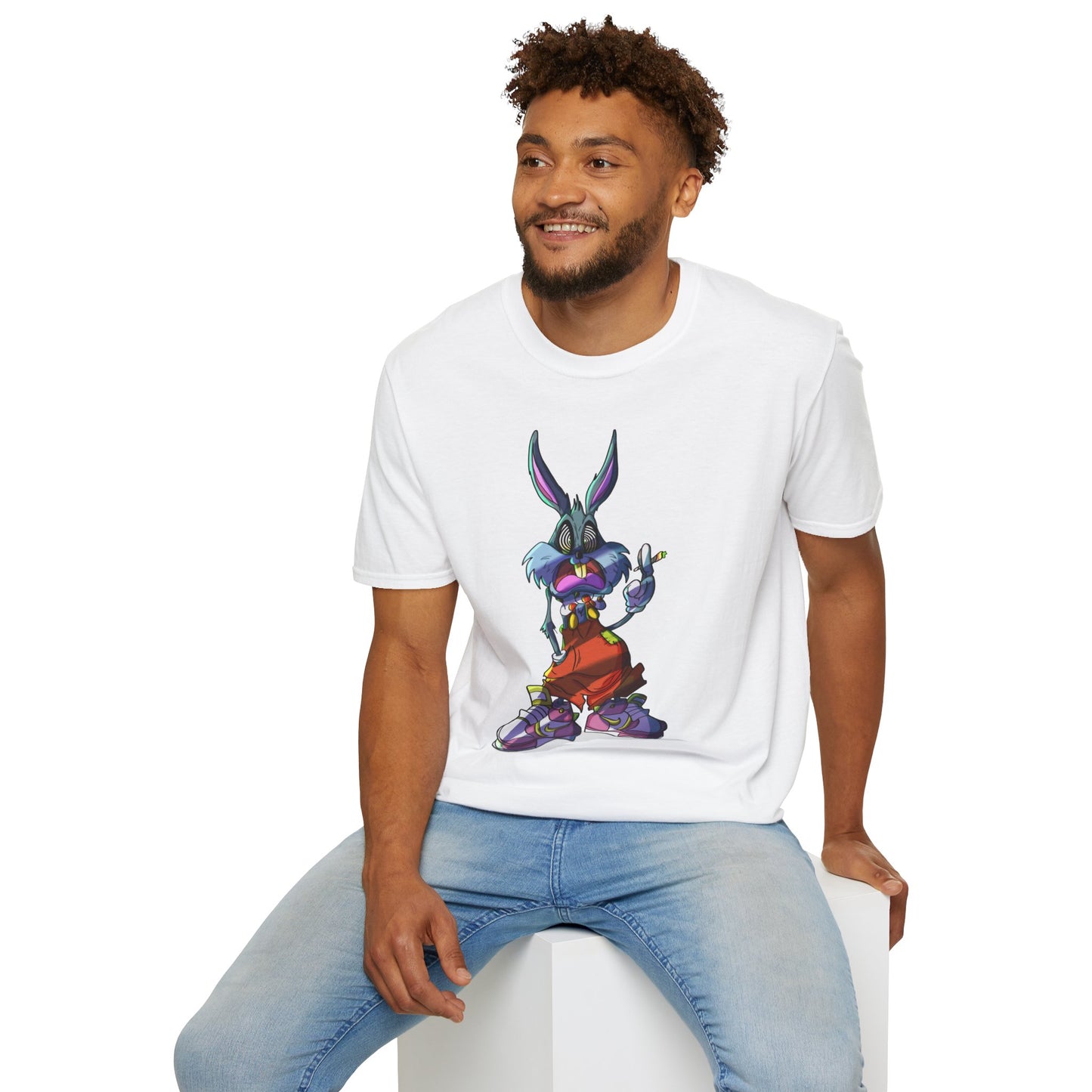 Crazy Bunny Unisex Softstyle T-Shirt