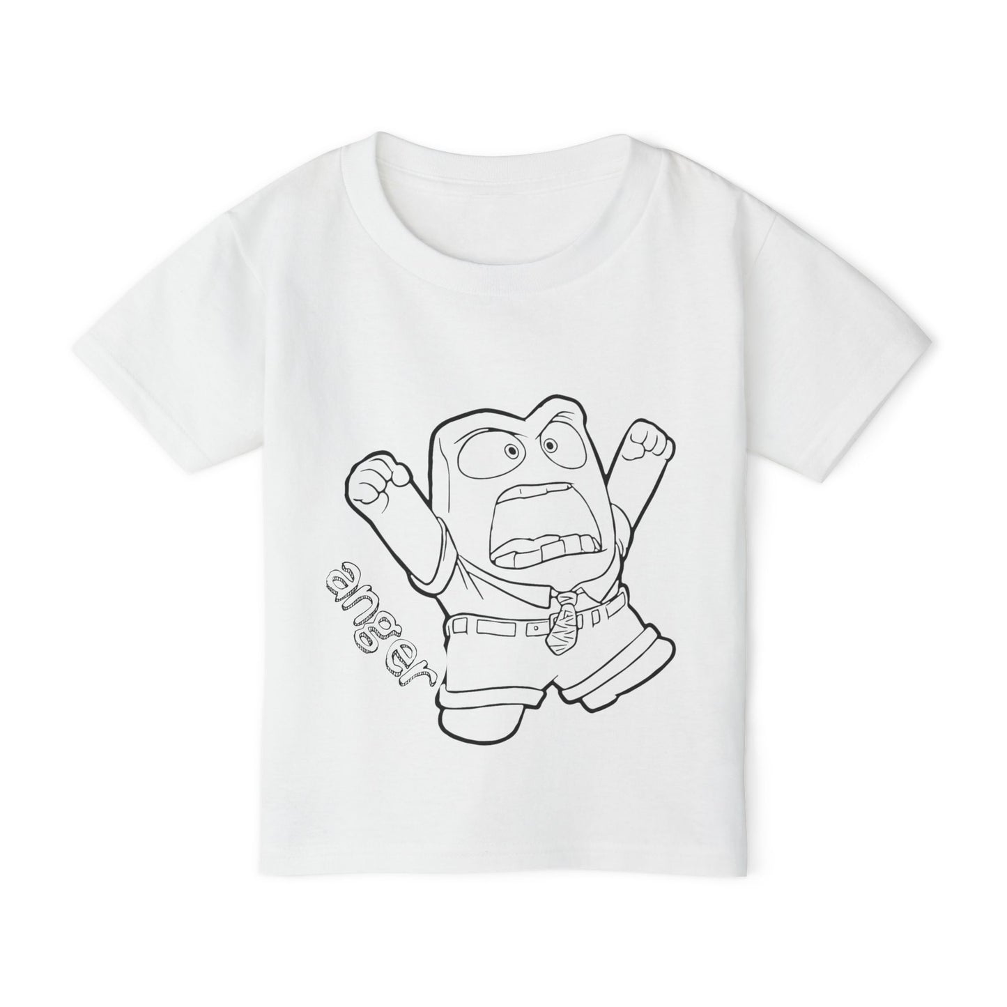 Anger II Coloring Shirt Heavy Cotton™ Toddler T-shirt