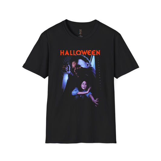 Retro Halloween Movie Promo Unisex Softstyle T-Shirt