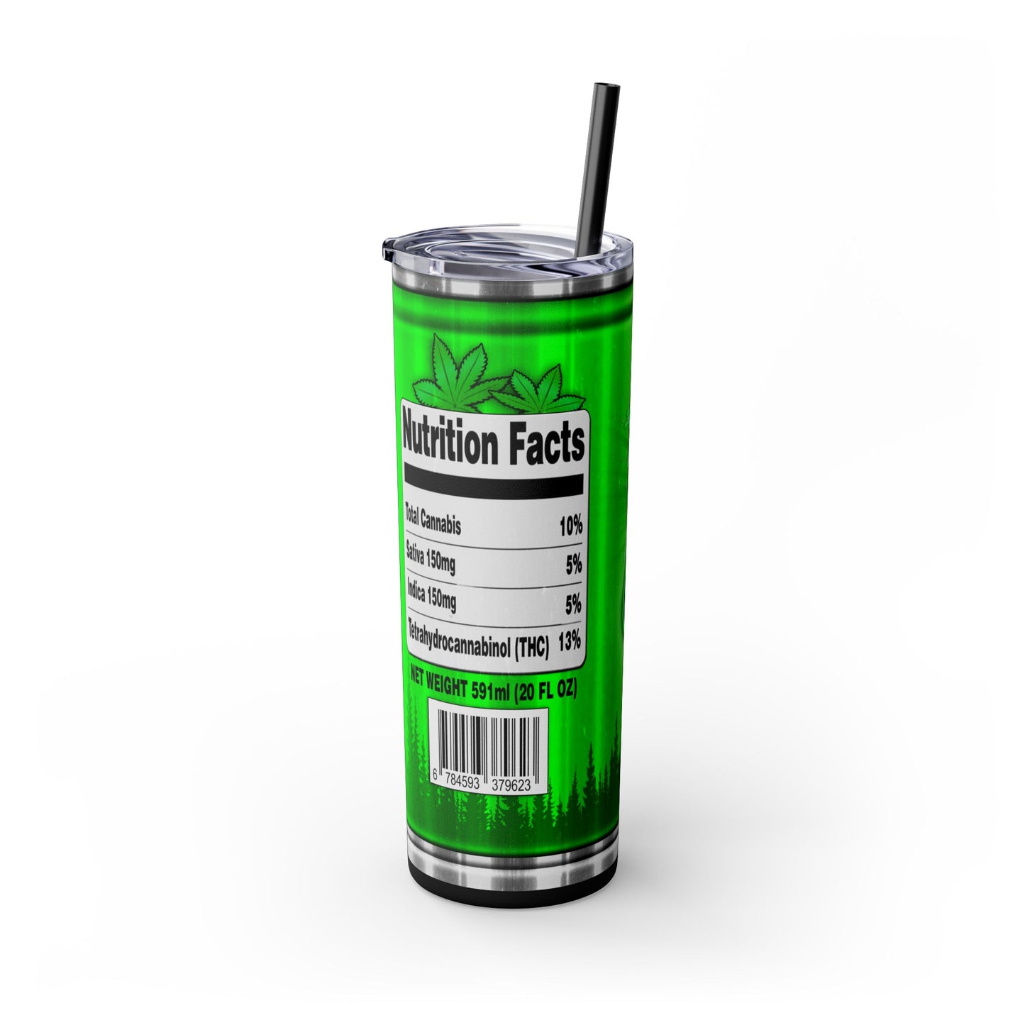 Kush Lime Tumbler with Straw, 20oz