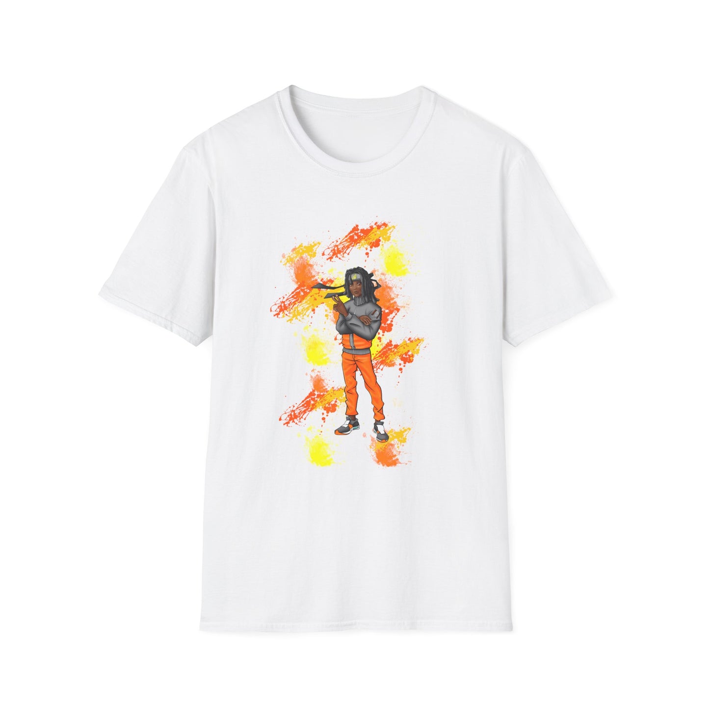 Melanin Naruto Unisex Softstyle T-Shirt