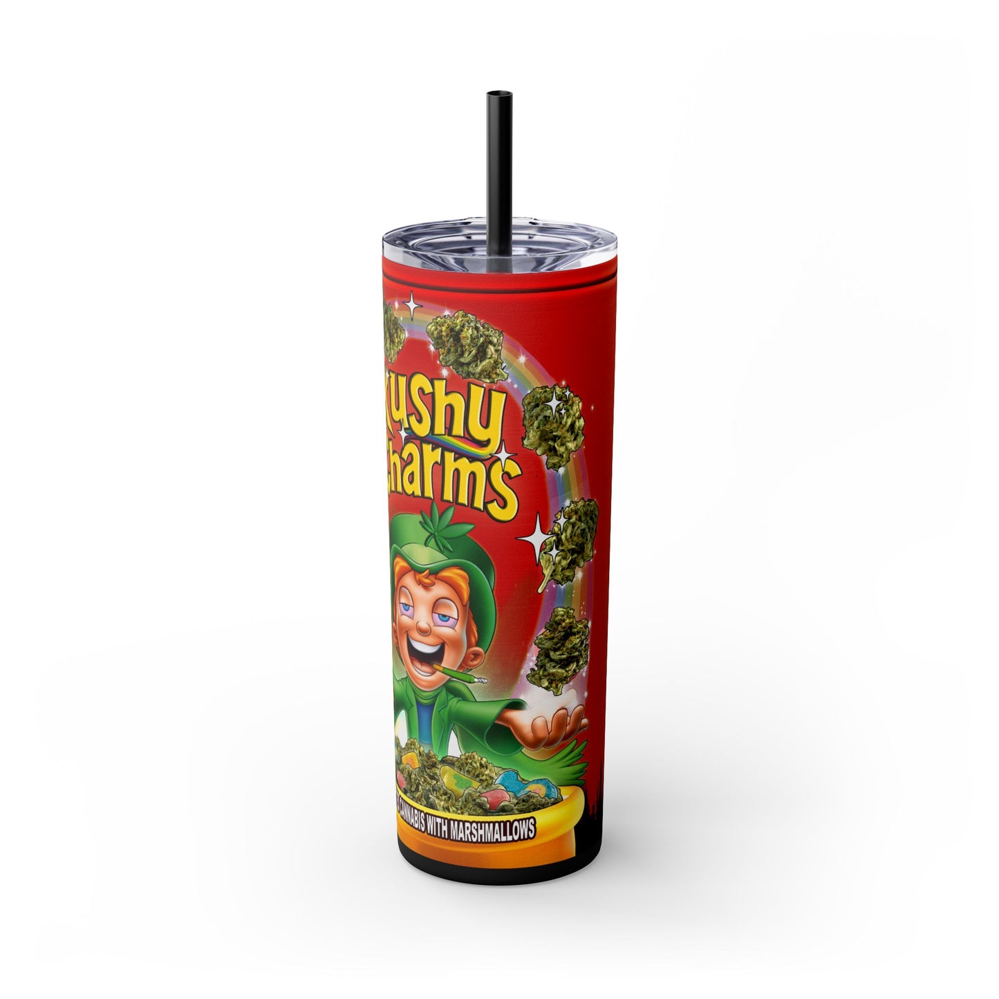 Kushy Charms Tumbler with Straw, 20oz