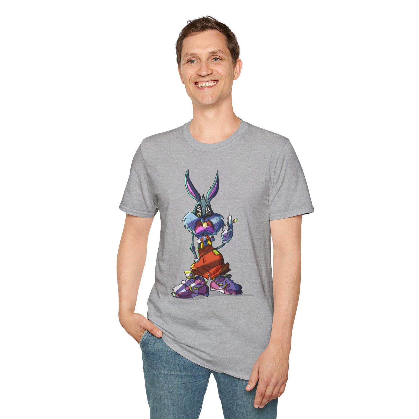 Crazy Bunny Unisex Softstyle T-Shirt