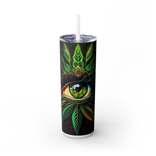 Greenest Eyes Tumbler with Straw, 20oz