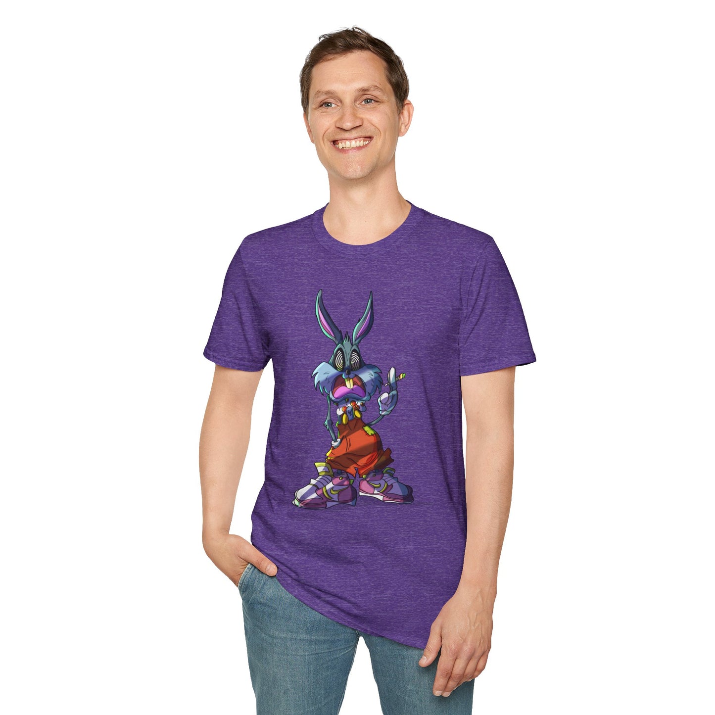 Crazy Bunny Unisex Softstyle T-Shirt