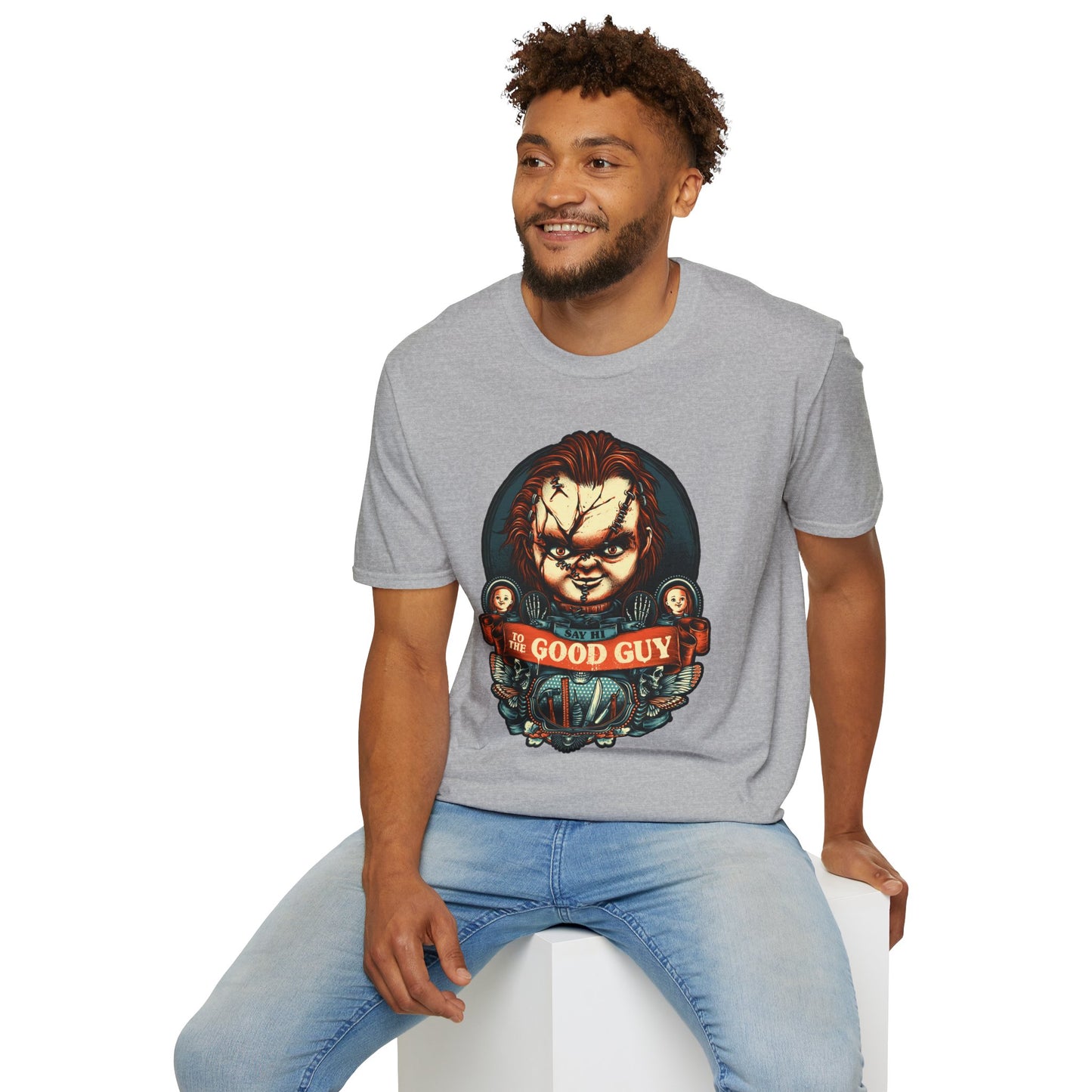 Say Hello to the Good Guy Unisex Softstyle T-Shirt