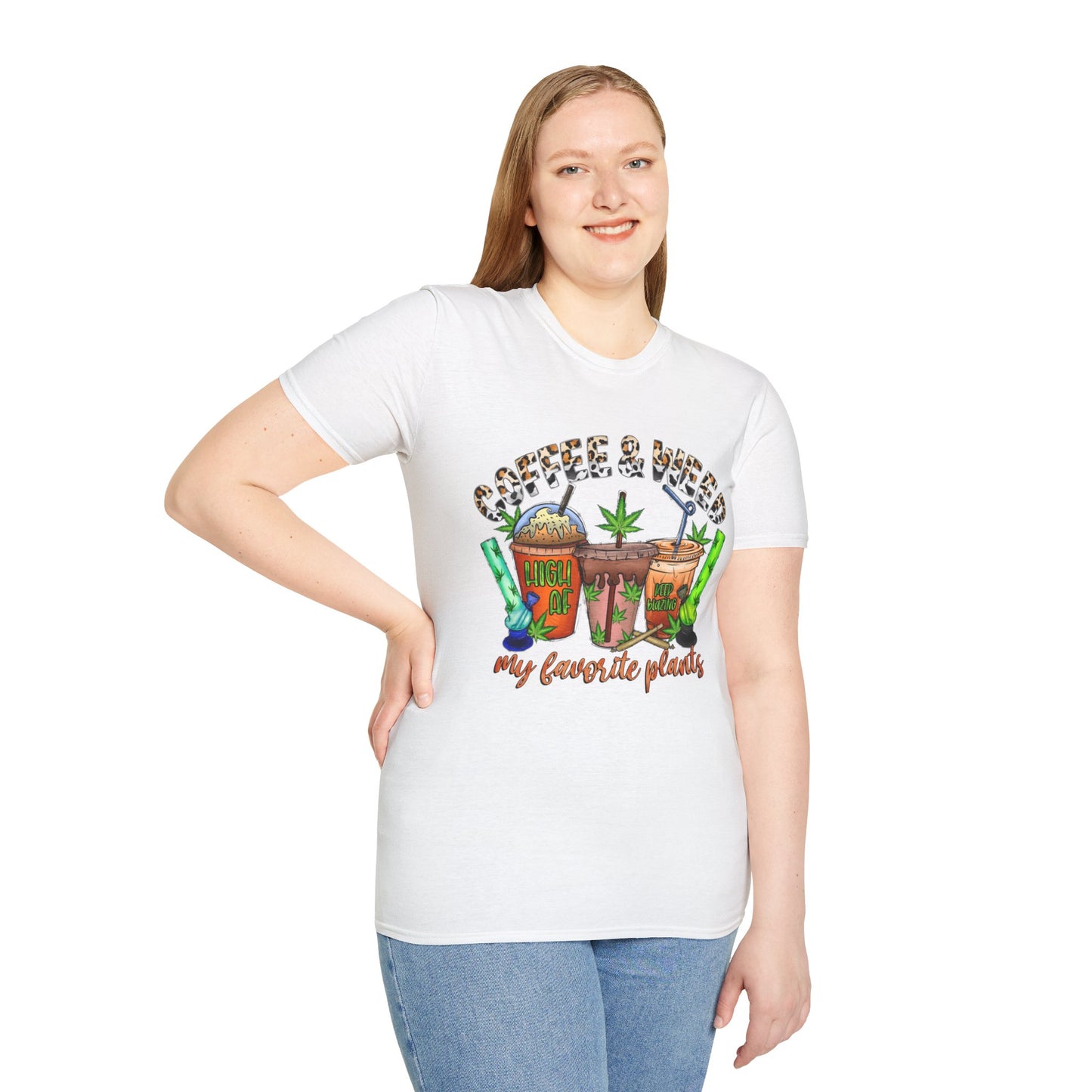 Coffee & Weed Unisex Softstyle T-Shirt