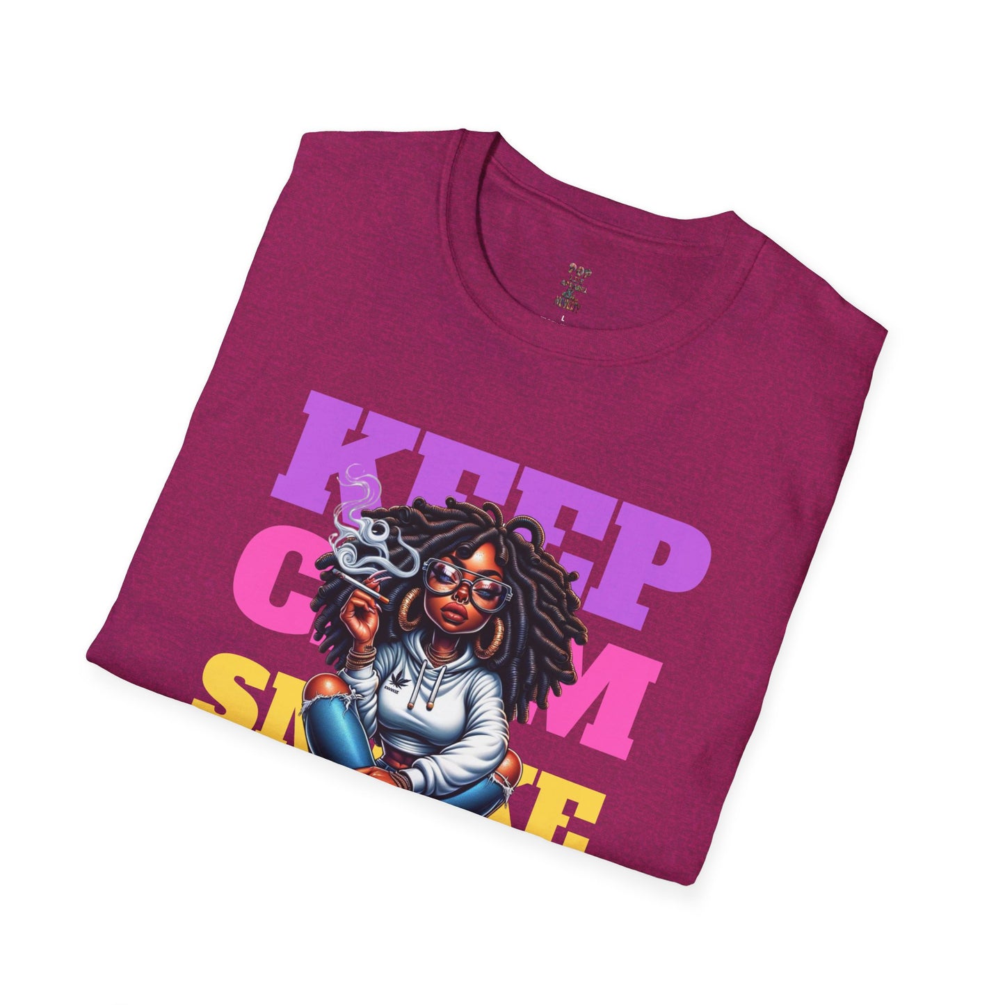 Keep Clam Smoke Weed Softstyle T-Shirt