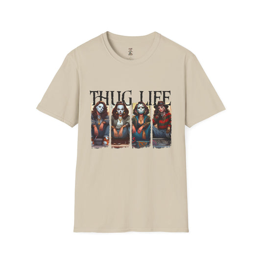 Thug Life Female Horror Characters Unisex Softstyle T-Shirt