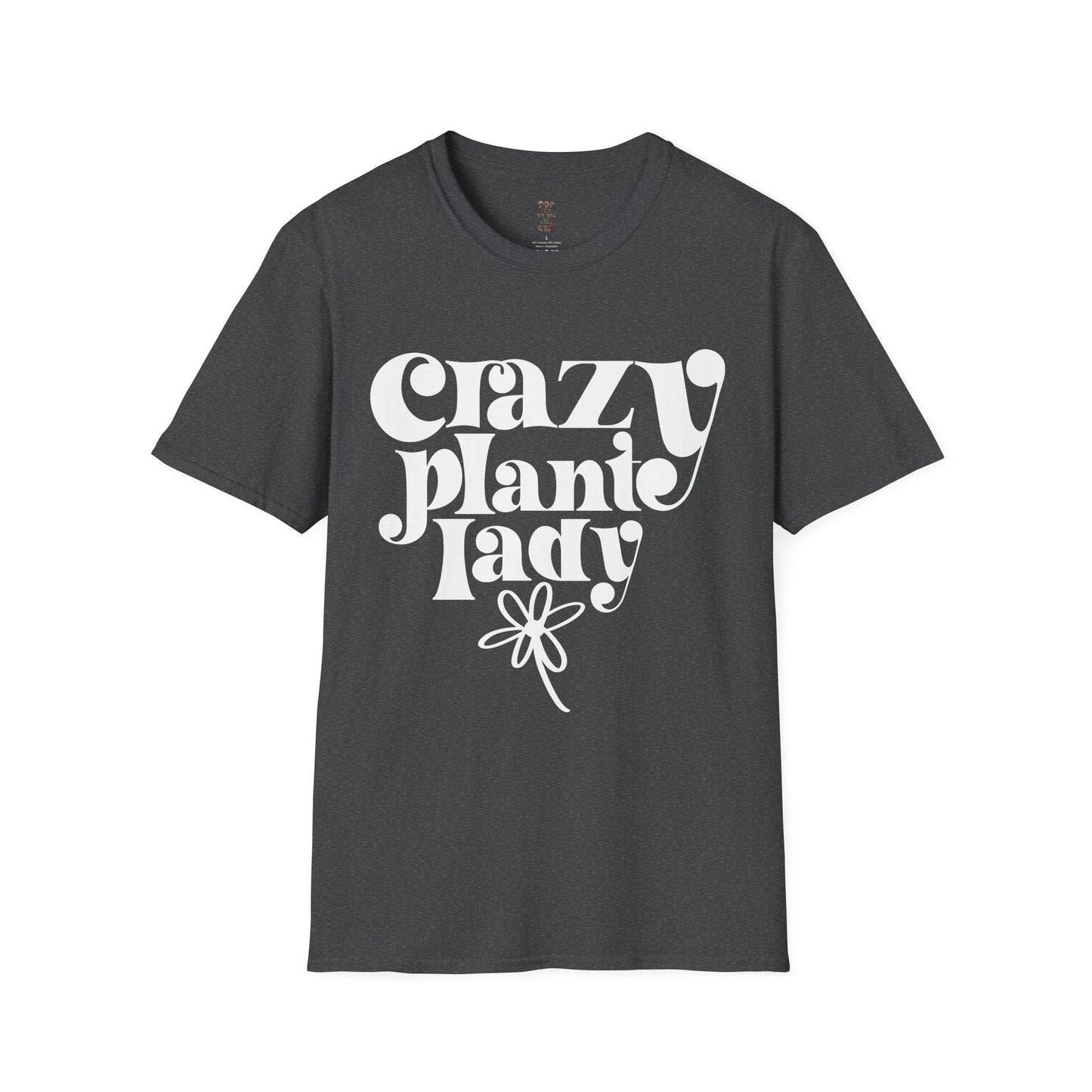 Crazy Plant Lady White Unisex Softstyle T-Shirt