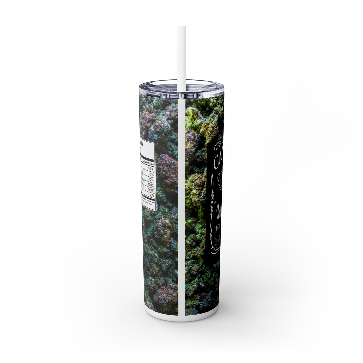 Cannabis High Time Tumbler with Straw, 20oz