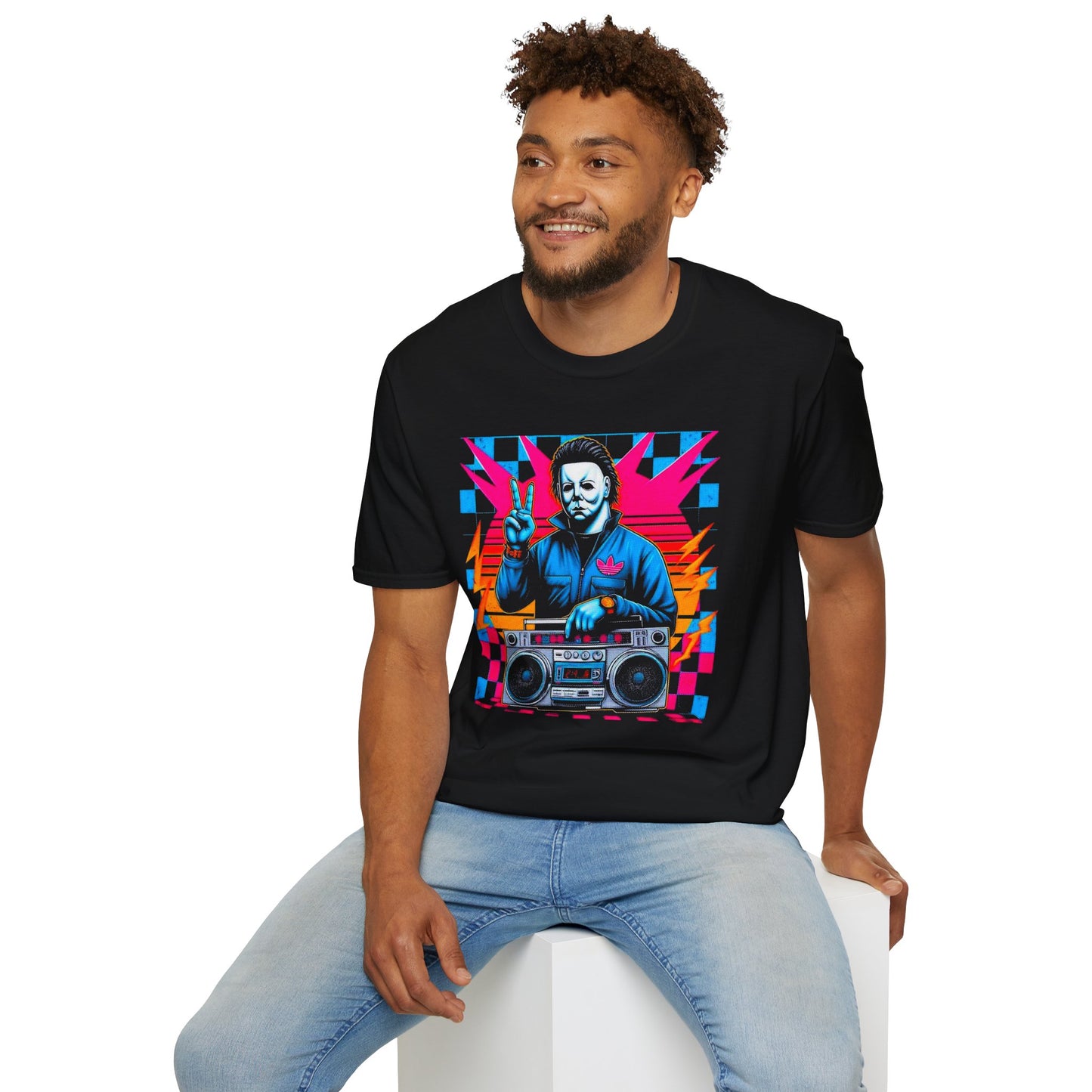 Break Dancing Michael Myers Unisex Softstyle T-Shirt