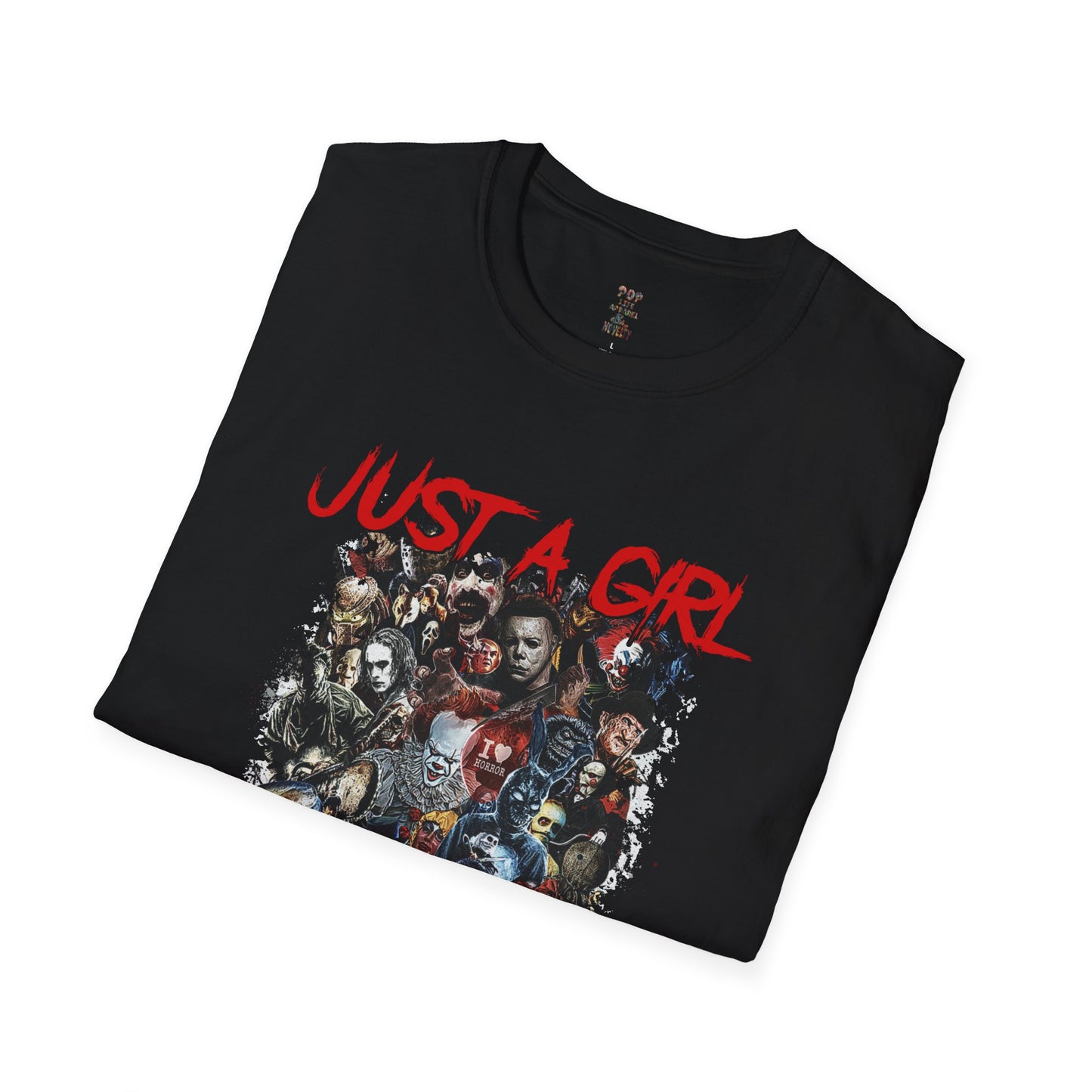 Copy of Just a Girl who likes Horror Movies Unisex Softstyle T-Shirt