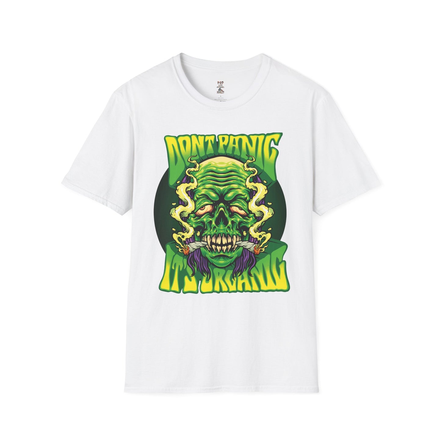 Don't Panic it's Organic Unisex Softstyle T-Shirt