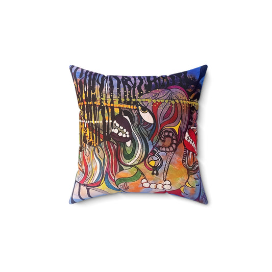 The Spellbinders Polyester Square Pillow