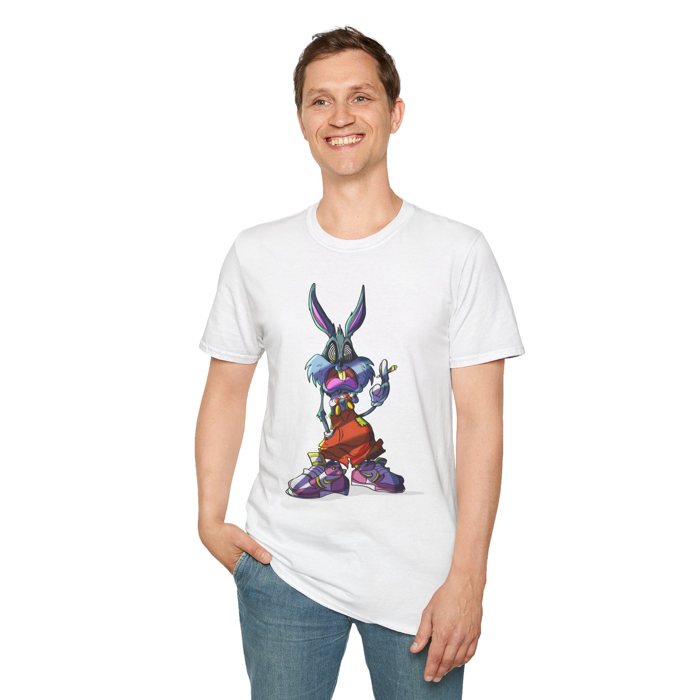 Crazy Bunny Unisex Softstyle T-Shirt