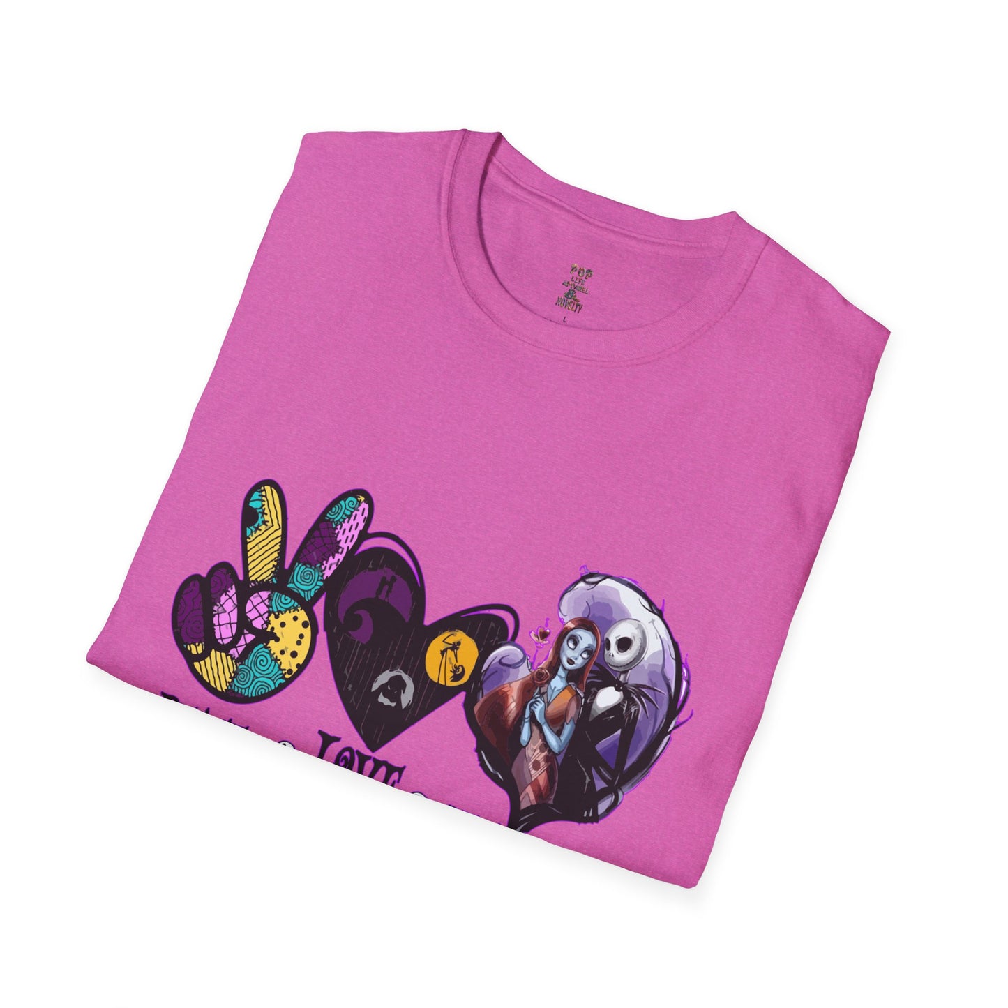 Peace, Love and Nightmare's Unisex Softstyle T-Shirt