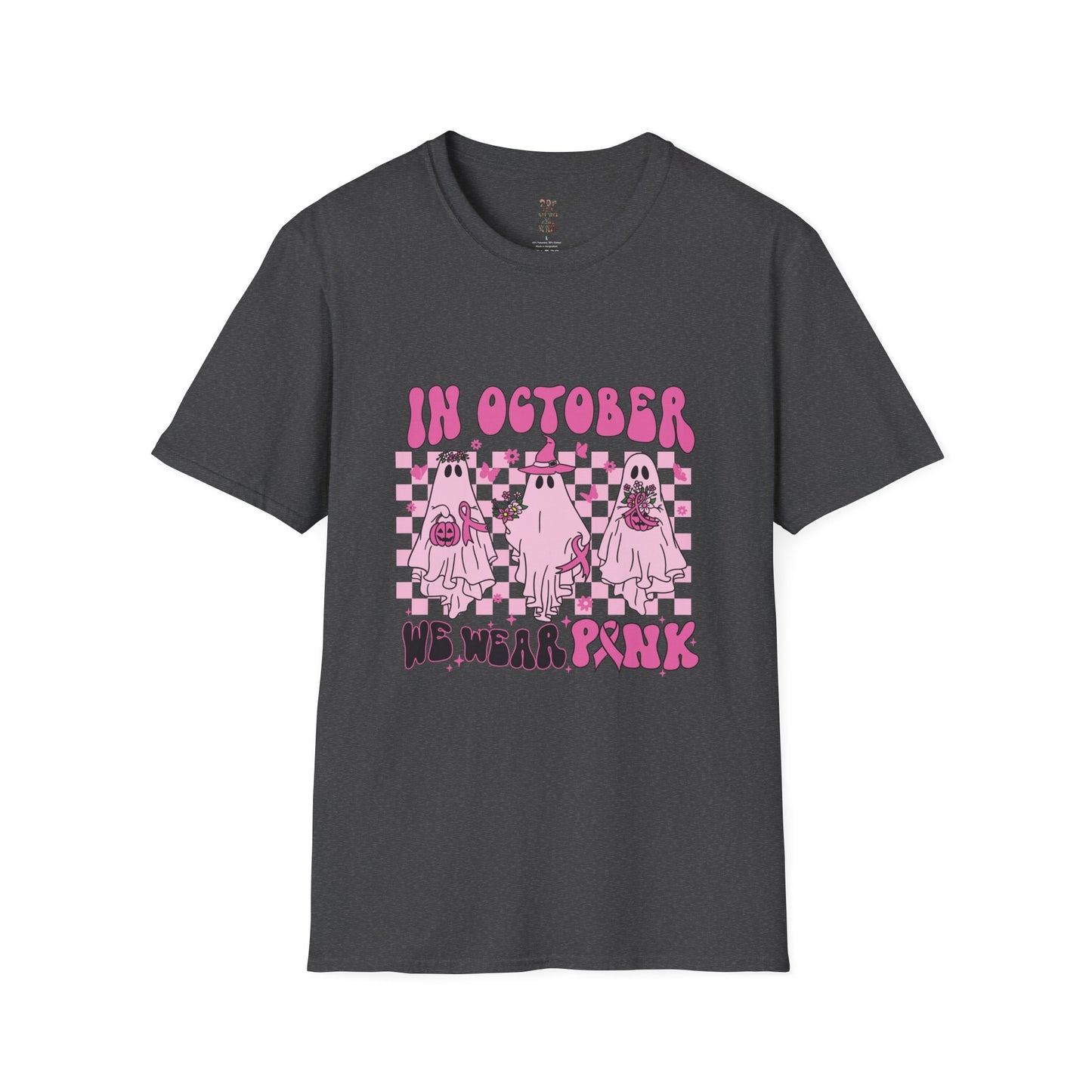 In October We Wear Pink Ghost Softstyle T-Shirt