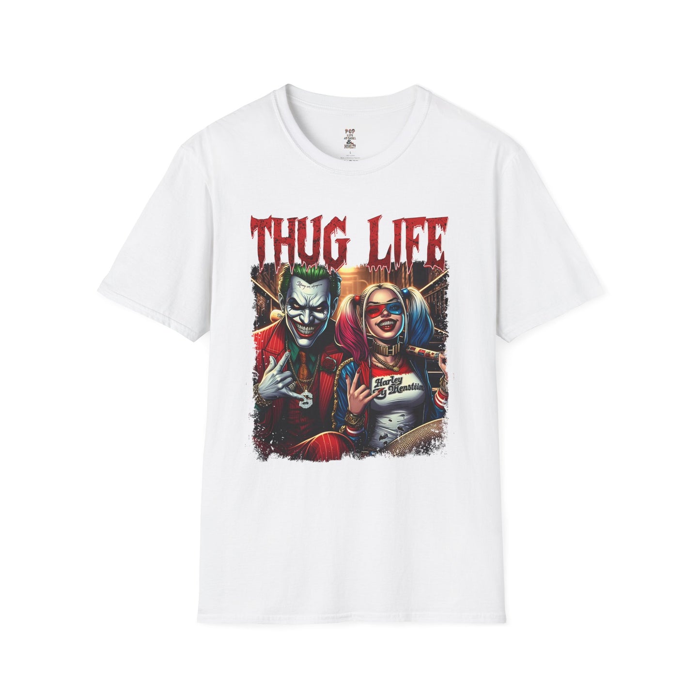 Joker & Harley Quinn Thug Life Unisex Softstyle T-Shirt